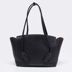 Pre Owned Bottega Veneta Black Leather Arco Tote