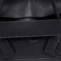 Pre Owned Bottega Veneta Black Leather Arco Tote
