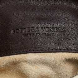 Pre Owned Bottega Veneta Beige/Brown Leopard Print Calf Hair and Leather Foldover Clutch
