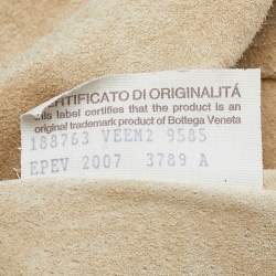 Pre Owned Bottega Veneta Beige/Brown Leopard Print Calf Hair and Leather Foldover Clutch