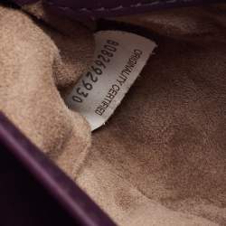 Pre Owned Bottega Veneta Purple Intrecciato Leather Baby Olimpia Shoulder Bag