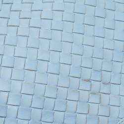 Pre Owned Bottega Veneta  Blue Intrecciato Leather Shoulder Bag