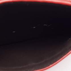 Pre Owned حافظة بطاقات بوتيغا فينيتا جلد إنترشياتو حمراء 