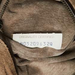 Pre Owned Bottega Veneta Choco Brown Intrecciato Leather Nodini Crossbody Bag