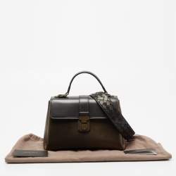 Pre Owned Bottega Veneta Metallic Tri Color Leather Small Small Piazza Bag