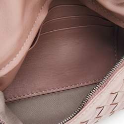Bottega Veneta Dusty Pink Intrecciato Leather Mini Messenger Bag
