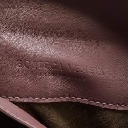 Bottega Veneta Dusty Pink Intrecciato Leather Mini Messenger Bag