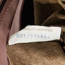 Bottega Veneta Dusty Pink Intrecciato Leather Mini Messenger Bag