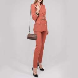 Bottega Veneta Dusty Pink Intrecciato Leather Mini Messenger Bag