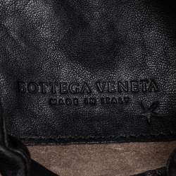 Pre Owned Bottega Veneta Black Intrecciato Leather Belt Bag