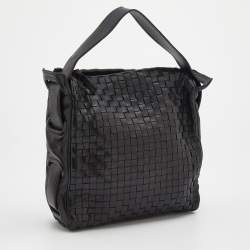 Pre Owned Bottega Veneta Intrecciato Leather Top Handle Bag