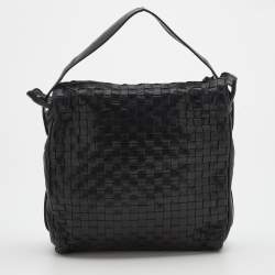 Pre Owned Bottega Veneta Intrecciato Leather Top Handle Bag