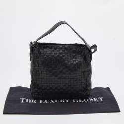 Pre Owned Bottega Veneta Intrecciato Leather Top Handle Bag