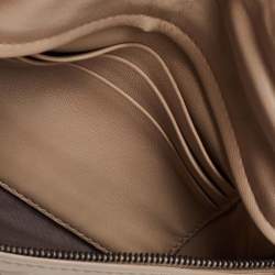 Pre Owned Bottega Veneta Beige Intrecciato Leather Mini Crossbody Bag