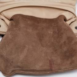 Pre Owned Bottega Veneta Beige Intrecciato Leather Mini Crossbody Bag