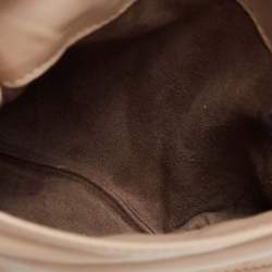 Pre Owned Bottega Veneta Beige Intrecciato Leather Mini Crossbody Bag