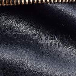 Pre Owned Bottega Veneta Black Intrecciato Leather BV Twist Clutch