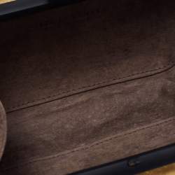 Pre Owned Bottega Veneta Black/Gold Leather Knot Clutch