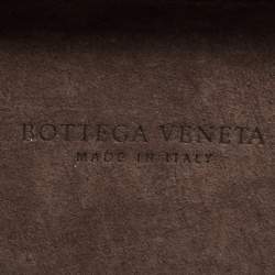 Pre Owned Bottega Veneta Black/Gold Leather Knot Clutch