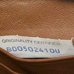 Pre Owned Bottega Veneta Brown Intrecciato Leather Zip Around Wallet