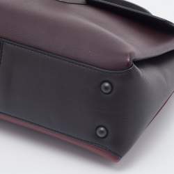 Pre Owned Bottega Veneta Tricolor Leather Small Piazza Bag