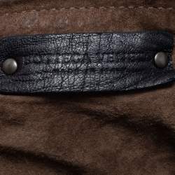 Pre Owned Bottega Veneta Black Intrecciato Leather Tote