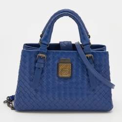 Pre Owned حقيبة يد توتس بوتيغا فينيتا ميني روما  جلد انترشياتو بيج