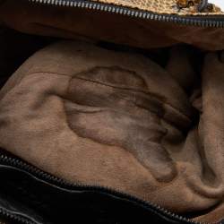 مملوكة مسبقًا Bottega Veneta Beige Watersnake Double Zip Satchel