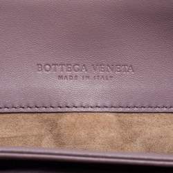 مملوكة مسبقًا Bottega Veneta Purple Intrecciato Leather Olimpia Shoulder Bag