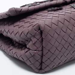 مملوكة مسبقًا Bottega Veneta Purple Intrecciato Leather Olimpia Shoulder Bag