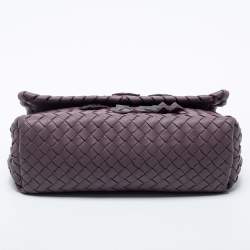مملوكة مسبقًا Bottega Veneta Purple Intrecciato Leather Olimpia Shoulder Bag