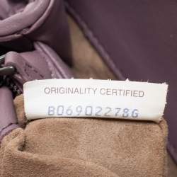 مملوكة مسبقًا Bottega Veneta Purple Intrecciato Leather Olimpia Shoulder Bag