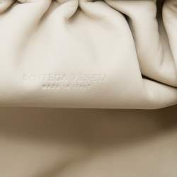 Pre Owned Bottega Veneta Brown/Beige Python Large The Pouch Clutch