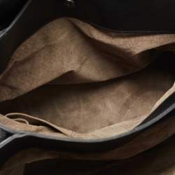 Pre Owned Bottega Veneta Black Intrecciato Leather Medium Roma Tote