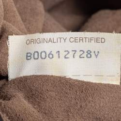 Pre Owned Bottega Veneta Beige Watersnake Double Zip Satchel