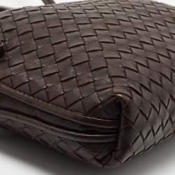 Pre Owned حقيبة كروس بوتيغا فينيتا نوديني جلد انترشياتو بنفسجي