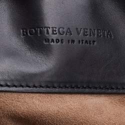 Pre Owned Bottega Veneta Black Intrecciato Leather Roma Tote