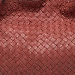 Pre Owned Bottega Veneta Brown Intrecciato Leather Parachute Shoulder Bag