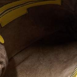 Pre Owned Bottega Veneta Yellow Intrecciato Leather Nodini Shoulder Bag