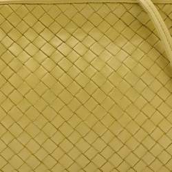 Pre Owned Bottega Veneta Yellow Intrecciato Leather Nodini Shoulder Bag