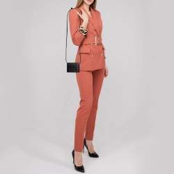 مملوكة مسبقًا Bottega Veneta Black Intrecciato Leather Wallet On Strap