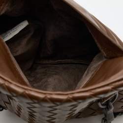 Bottega Veneta Brown Intrecciato Leather Mini Crossbody Bag