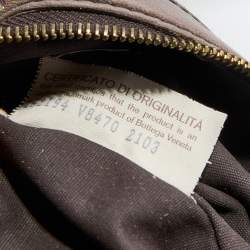 مملوكة مسبقًا Bottega Veneta Grey Intrecciato Leather Accordion Satchel 