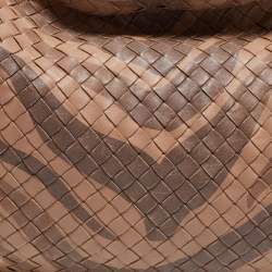 Pre Owned Bottega Veneta Beige Intrecciato Leather Hobo