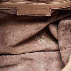 Pre Owned Bottega Veneta Beige Intrecciato Leather Hobo