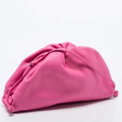 مملوكة مسبقًا حقيبة بوتيغا فينيتا بوش جلد أحمر داكن صغيرة