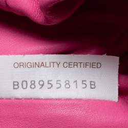 مملوكة مسبقًا حقيبة بوتيغا فينيتا بوش جلد أحمر داكن صغيرة