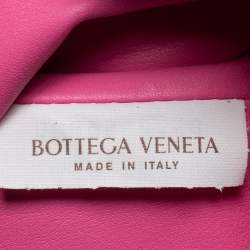 مملوكة مسبقًا حقيبة بوتيغا فينيتا بوش جلد أحمر داكن صغيرة