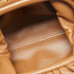 Pre Owned Bottega Veneta Brown Leather Mini The Pouch Bag