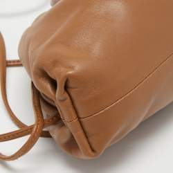 Pre Owned Bottega Veneta Brown Leather Mini The Pouch Bag